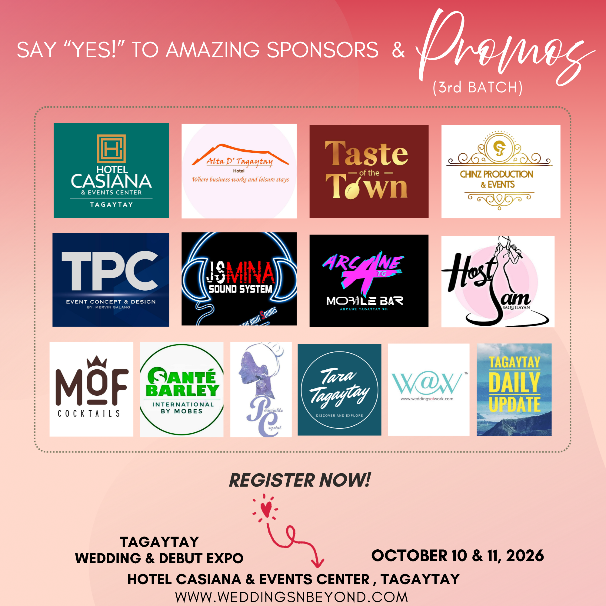 Expo sponsors and promos